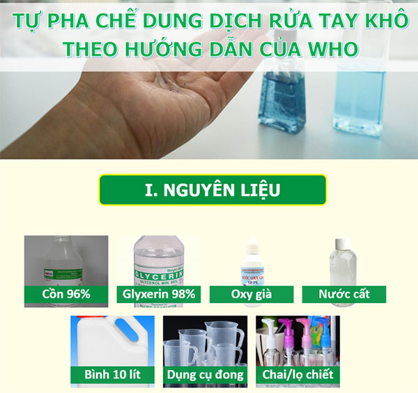 nước rửa tay khô phòng dịch corona